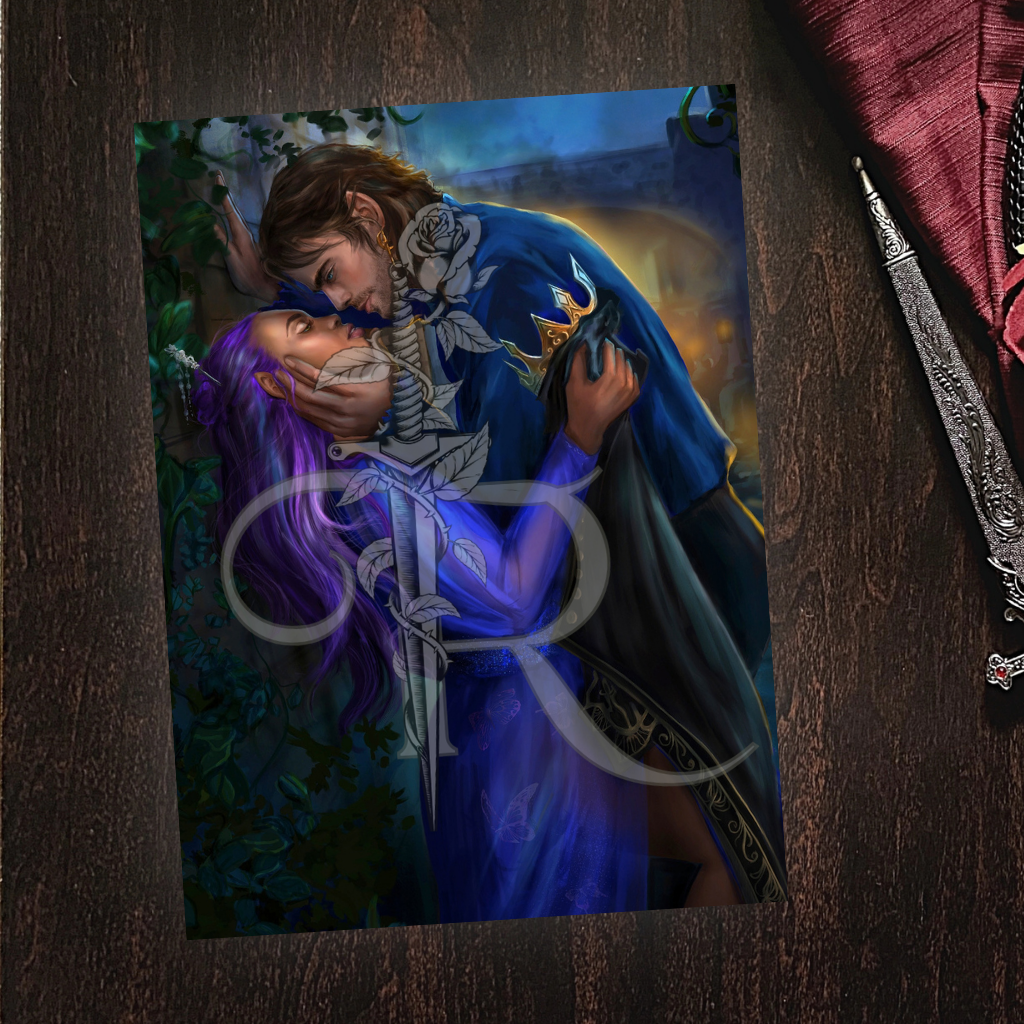 Ice & Ash Art Print: Kiss or Be Caught
